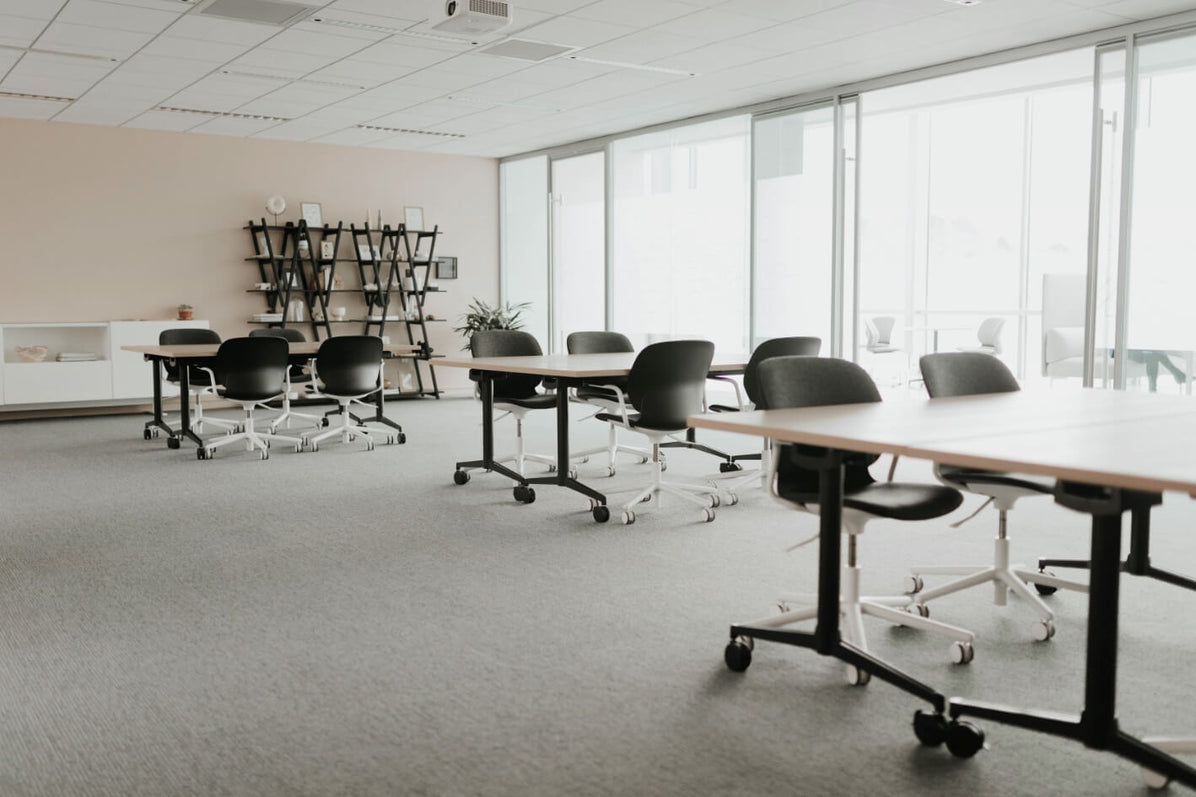 Jive T-Base Flip Table in lifestyle shot